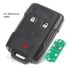 Remote Control Key 2+1 Button 315MHz/433MHz Fob for for Chevy Silverado Colorado GMC Sierra 2014-2018 FCC: M3N-32337100 / M3N-32337200