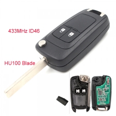 Remote Key 2 Button 433MHz for Buick