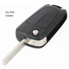 Flip Remote Key Shell 2 Button for Opel HU100