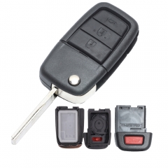 Flip Remote Key Shell 3+1 Button For Pontiac