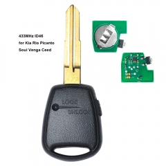 Remote Key 433MHz 1 Button ID46 Chip for Hyundai Accent （No Light After Market）