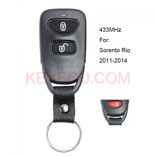 Remote Key Fob 433MHz 2+1 Button for Kia Sorento Rio 2011-2014 Remote Key Fob 433MHz 2+1 Button for Kia Sorento Rio 2011-2014