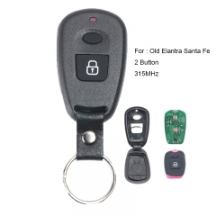 Replacement 2 Button 315MHz Remote Key Remote Car Key Fob for Hyundai Elantra Old Elantra Santa Fe