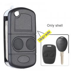 Upgraded Flip Remote Car Key Shell Case for Land Rover Freelander Discovery