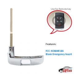 for 2018 2019 Land Rover Smart Remote Key Uncut Blade Emergency Insert KOBJXF18A