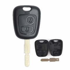 Remote Key Shell 2 Buttons for Peugeot No Logo