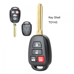 Remote Key Shell 3+1 Buttons for 2012 Toyota TOY43 Blade