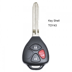 Remote Key Shell 3 Buttons for Camry Corolla RAV4 Yaris Venza No Logo TOY43