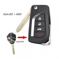 Modify Flip Remote Key 4B 315MHz w/4D67 Chip for Toyota Avalon 89070-02270/ GQ4-29T