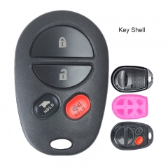 Remote Key Shell 3+1 Button and Button Pad for Toyota Avalon