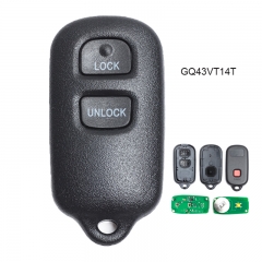 Remote Key Fob 2+1B for Toyota Solara Corolla FCC ID: GQ43VT14T