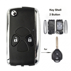 Modified Flip 2Btns Remote Key Shell Toyota Hilux Rav4 Corolla Camry Yaris Prado