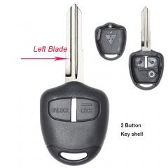 Remote Key Shell 2 Button for Mitsubishi Pajero Triton Lancer Evo Left Blade