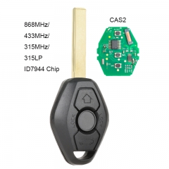 KYDZ Remote Key 3 Button for CAS2 5 Series 868MHz/ 433MHz/ 315MHz/ 315LP With PCF7942 Chip for BMW E60 5 Series, E63 6 Series 2004-2006 KR55WK47993