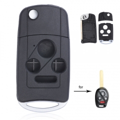 Flip Remote Key Shell Case Fob 3+1 Button for Honda Accord Civic Pilot