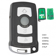 KYDZ Remote Key CAS1 868MHZ/ 433MHz/ 315MHz/315LP 4 Button With ID7944 Chip for BMW 7 Series E65 E66 E67 745i 750Li xDrive 760Li 2006-2011 LX8766S