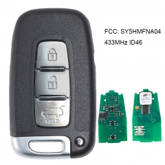 Smart Remote key Keyless Entry Fob 3 Button 433MHz ID46 Chip for Kia K2 K5 New Sportage Hyundai I30 IX35 