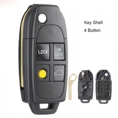 Modified Folding Remote Key Shell 4 Button for VOLVO S40 V40 C70 S60 S80