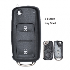 Folding Remote key Shell New 2 Button For VW VOLKSWAGEN SEAT SKODA