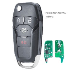 Flip Remote Key Fob 315MHz for Ford Fusion 2013 - 2015 164-R7986 FCC ID:N5F-A08TAA