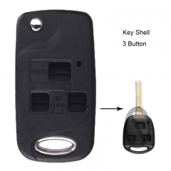 Folding Remote Key Shell 3 Button for Lexus RX300 SC430 GX470 LS400 GS300 ES330 LX470