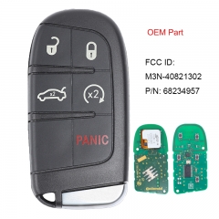 OEM Key FCC ID: M3N-40821302 P/N: 68051387 Keyless Entry Remote Fob 5 Button Smart Proximity Key for Dodge Charger 2011-2023