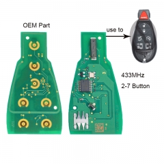 OEM Remote Board 2-7 Button 433MHz for Dodge Chrysler Old Model Small Size Before 2012 Year