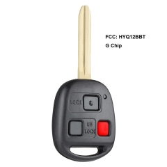 Replacement Remote Key Fob 3 Button for Toyota FJ Cruiser 2010-2014 FCC: HYQ12BBT - G
