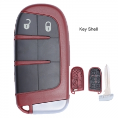 Red Replacement Remote Key Shell Case Fob 2 Button for Chrysler Jeep Dodge 2011-2018
