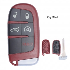Red Replacement Remote Key Shell Case Fob 5B for Chrysler Jeep Dodge 2011-2018