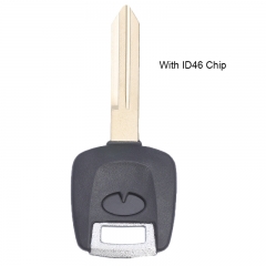 Transponder Key ID46 Chip for Infiniti G35 QX56 Uncut NI04PT