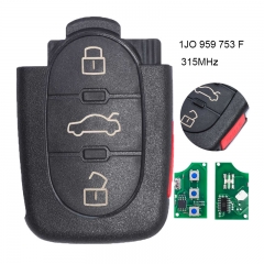 Remote key 3+1 Button 315Mhz for VW Volkswagen P/N: 1JO 959 753 F