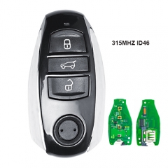 Smart 3 Button Remote Car Key Fob 315MHZ ID46 Chip for VW Touareg 2010-2014