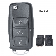 Flip Remote Key Shell 3 Button for VW Passat B5
