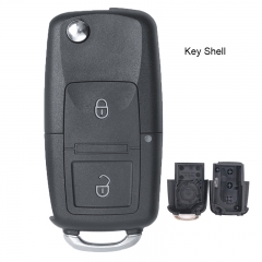 Flip Remote Key Shell 2 Button for VW Passat