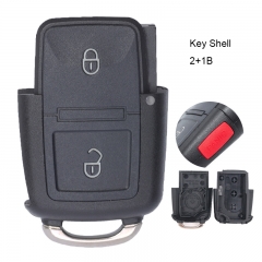 Remote Key Shell 2+1 Button for VW