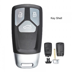 Smart Remote Key Shell Case Fob 3 Button for Audi TT A4 A5 S4 S5 Q7 SQ7 2017 Up