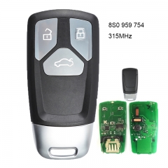 Smart Remote Key Fob 315MHz for Audi TT A4 A5 S4 S5 Q7 SQ7 2017- Up - 8S0959754