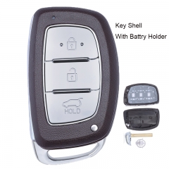 Smart Remote Key Shell 3 Button for Hyundai IX25 IX35 Elantra Sonata Verna ( With Battry Holder)