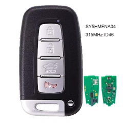 4 Button Smart Remote Key Fob 315MHz ID46 for Hyundai Kia 2011-2017 FCCID : SY5HMFNA04