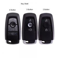 Smart Remote Car Key Shell Case 2/3/4 Button for Ford Fusion Explorer Expedition Edge F150 F250 F350 With Emergency Blade