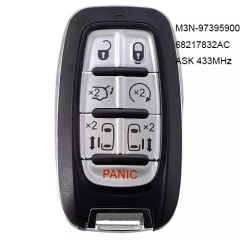 Smart Remote Start Key Fob ASK 433MHz for Chyrsler Pacifica, FCC: M3N-97395900 ,  M3N97395900