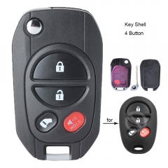 Modified Filp Remote Key Shell 4 Button for TOYOTA Highlander Sequoia Sienna Tacoma Tundra Avalon Solara FCCID: GQ43VT20T