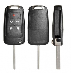 OEM Quality Flip Remote Key Shell 5 Button for Chevrolet Opel HU100 No Logo