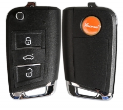 Xhorse Universal Remtoe Key Wire for VW MQB Style Flip Remote Key 3 Buttons XKMQB1EN