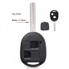 10PCS High Quality Remote Key Shell 2 Button Replacement for Toyota TOY40 41.9MM