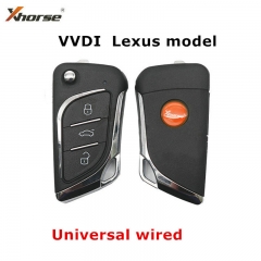 XHORSE UNIVERSAL FLIP Wired Remote KEY VVDI for Lexus model for VVDI Key Tool VVDI2