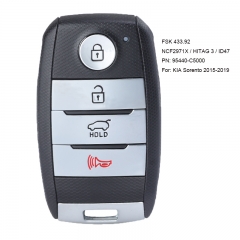 OEM/Aftermarket Smart Remote Key 3 Button FSK 433MHz NCF2971X / HITAG 3 / ID47 for Kia Sorento 2015-2019 P/N: 95440-C5000