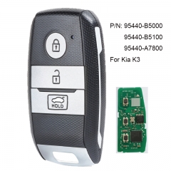 Keyless-Go Smart Remote Key FOB 3 Button 433MHz 8A Chip for KIA K3 2014-2017 P/N: 95440-B5000/95440-B5001/95440-A7800