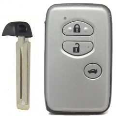 3 Button ASK433.92 MHz Smart Remote Control Key (CAR) / F433 / 74 Chip / WD04 / TOY48 / Silver / Concave (for Middle East Countries) 3 Buttons